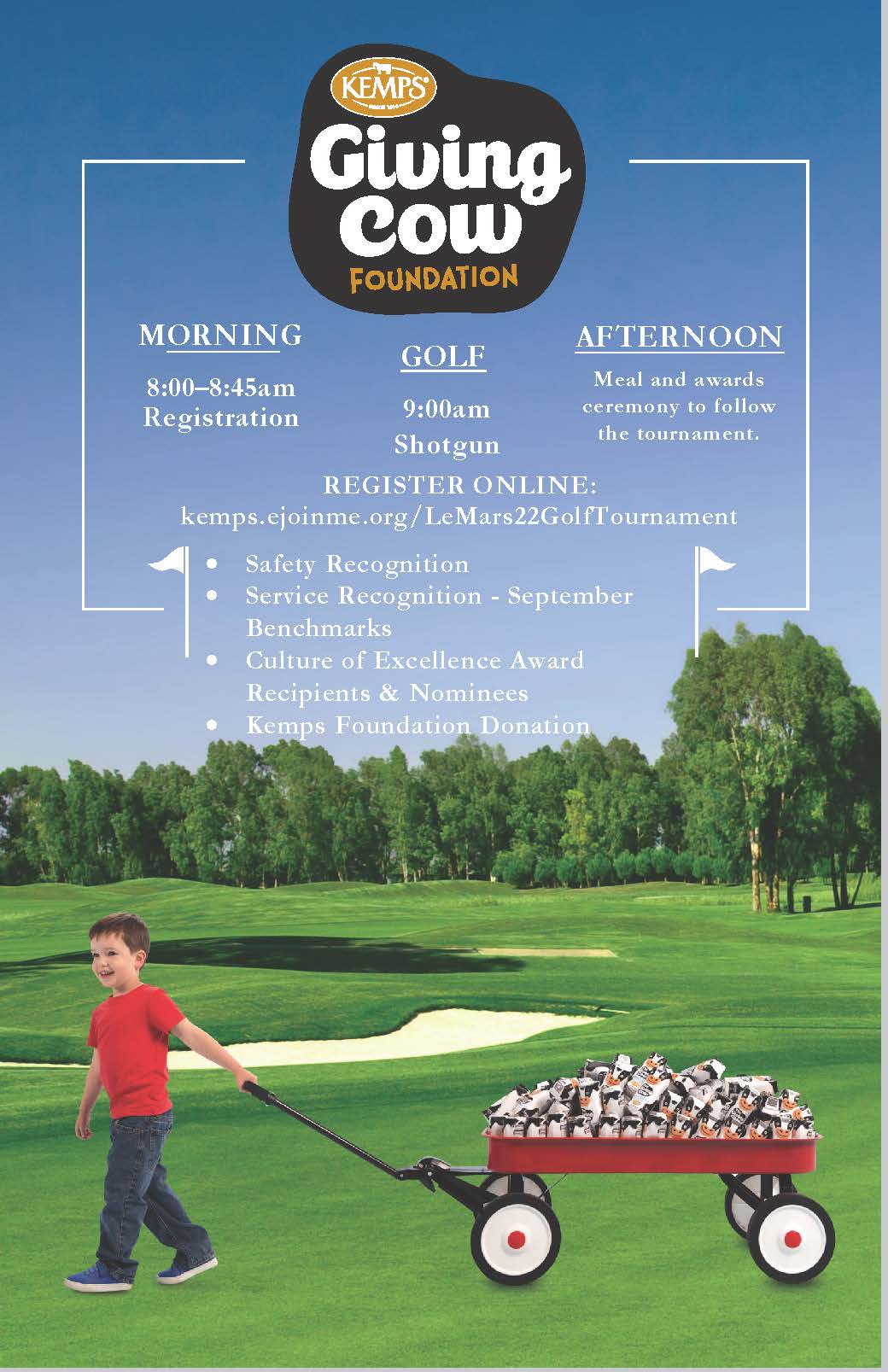 Kemps Foundation Le Mars 2022 Golf Tournament Kemps Foundation Le Mars 2022 Golf Tournament